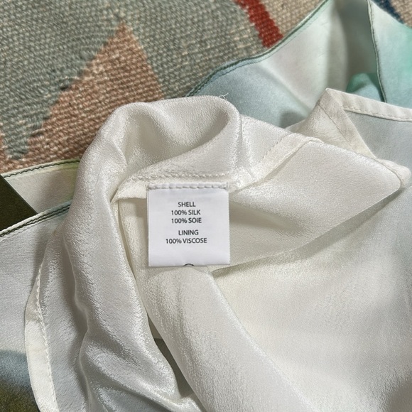 ANTHROPOLOGIE ~TryB Arbor Silk Open Sided Pants - beach cover up culottes - Picture 8 of 8